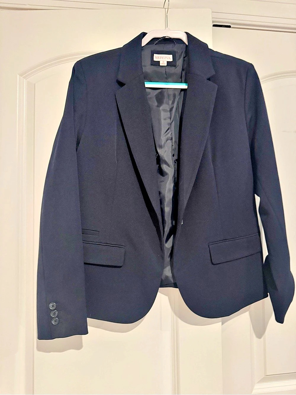Merona Women's Blazer Black Size 16 Like New